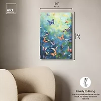 ART REMEDY® Art Remedy "Aesthetic Butterflies" Giclee Canvas Print
