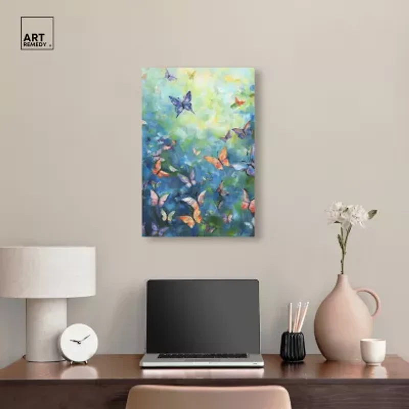 ART REMEDY® Art Remedy "Aesthetic Butterflies" Giclee Canvas Print