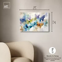 ART REMEDY® Art Remedy "Fluttering Butterflies" Giclee Canvas Print
