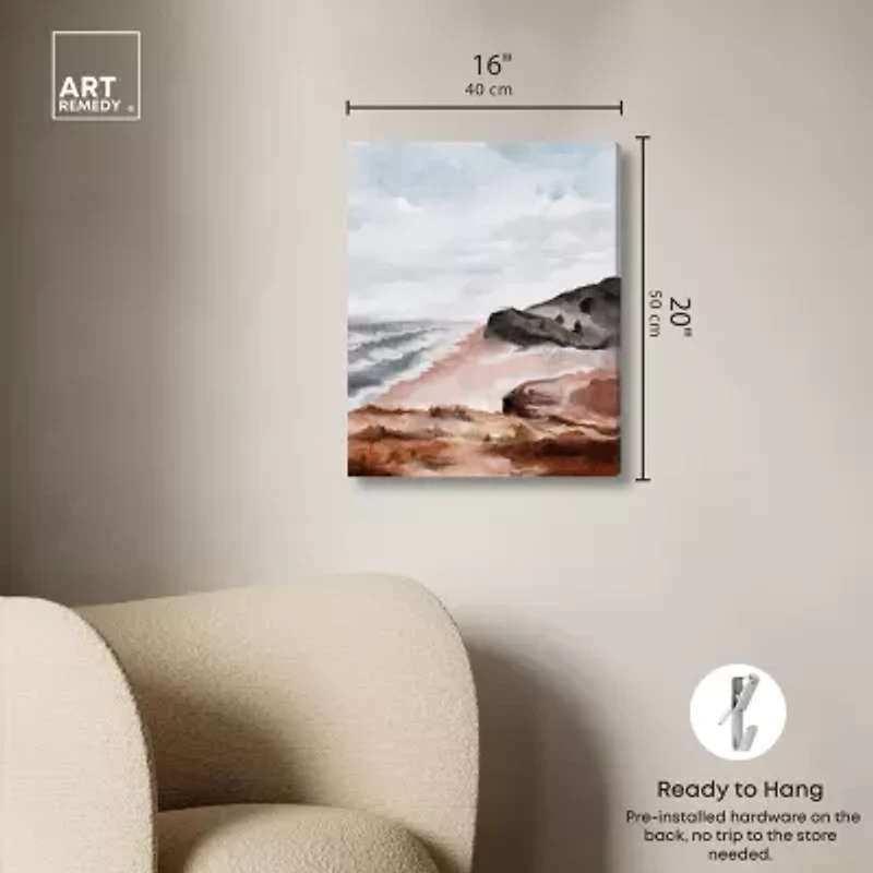 ART REMEDY® "Close To The Harbour" Giclee Nature And Landscape Canvas Art