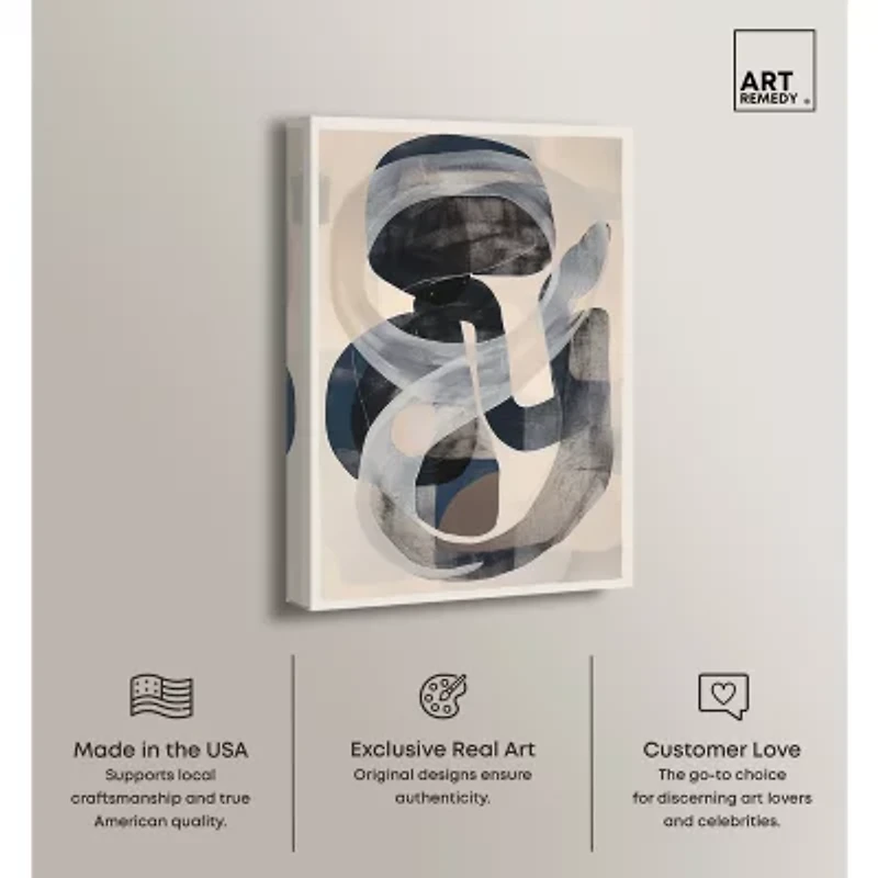 ART REMEDY® Art Remedy "Slither" Giclee Canvas Print, Abstract Canvas Art