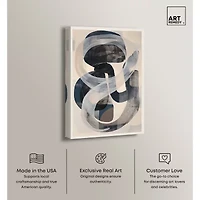 ART REMEDY® Art Remedy "Slither" Giclee Canvas Print, Abstract Canvas Art