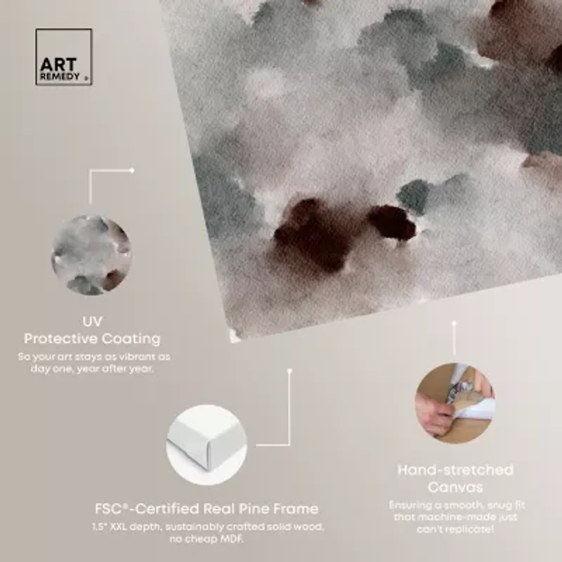 ART REMEDY® "The Winter February" Giclee Canvas Print, Abstract Canvas Art