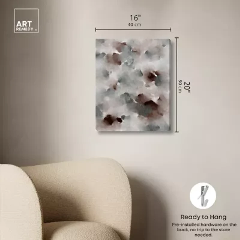 ART REMEDY® "The Winter February" Giclee Canvas Print, Abstract Canvas Art