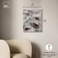 ART REMEDY® "The Winter February" Giclee Canvas Print, Abstract Canvas Art