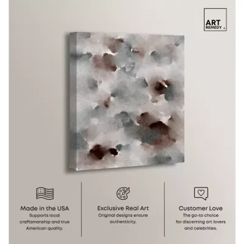 ART REMEDY® "The Winter February" Giclee Canvas Print, Abstract Canvas Art
