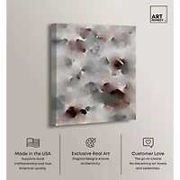 ART REMEDY® "The Winter February" Giclee Canvas Print, Abstract Canvas Art