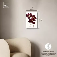 ART REMEDY® "Wine Flowers" Giclee Floral And Botanical Canvas Art