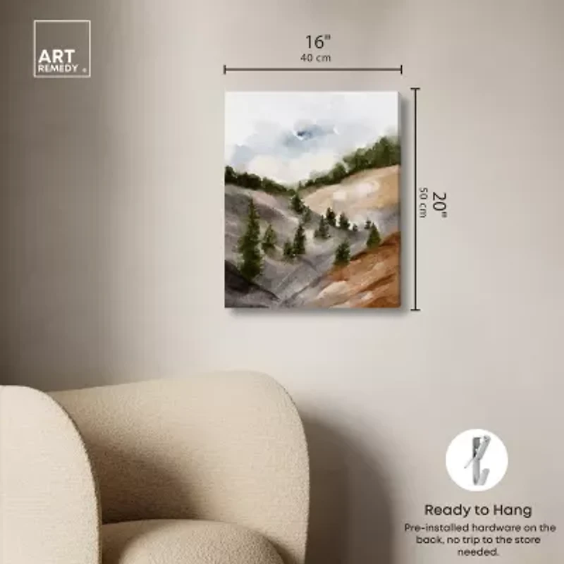 ART REMEDY® "Looks Closer But Is Far" Giclee Nature And Landscape Canvas Art
