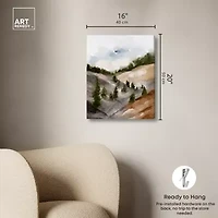ART REMEDY® "Looks Closer But Is Far" Giclee Nature And Landscape Canvas Art