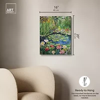ART REMEDY® Art Remedy "Impressionist Pond" Giclee Canvas Print