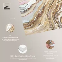 ART REMEDY® Art Remedy "Royal Gold Geode" Giclee Canvas Print