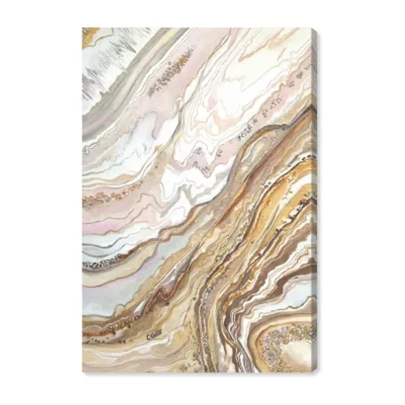 ART REMEDY® Art Remedy "Royal Gold Geode" Giclee Canvas Print
