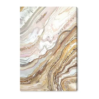 ART REMEDY® Art Remedy "Royal Gold Geode" Giclee Canvas Print