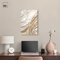 ART REMEDY® Art Remedy "Royal Gold Geode" Giclee Canvas Print