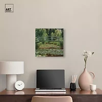 ART REMEDY® Art Remedy "Monet - The Japanese Footbridge And The Water Lily Pool Giverny" Giclee Canvas Print