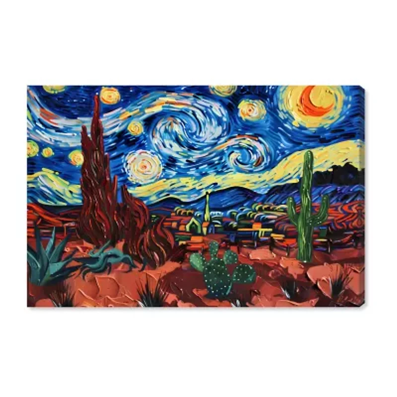 ART REMEDY® Art Remedy "Desert Night Stars" Giclee Canvas Print