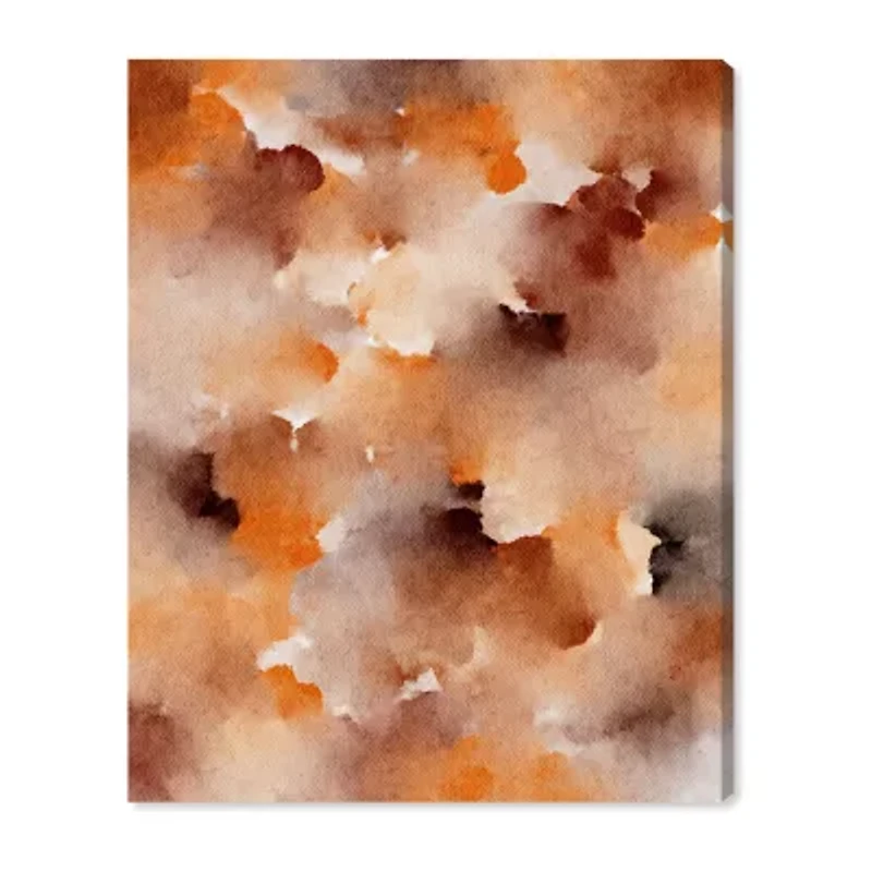 ART REMEDY® "Dried Peach In Caramel Syrup" Giclee Abstract Canvas Art
