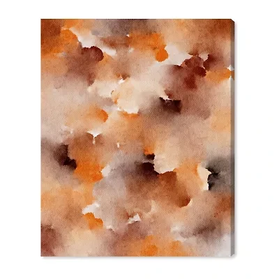 ART REMEDY® "Dried Peach In Caramel Syrup" Giclee Abstract Canvas Art