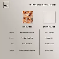 ART REMEDY® "Dried Peach In Caramel Syrup" Giclee Abstract Canvas Art