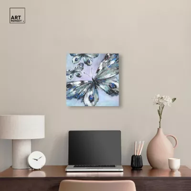 ART REMEDY® "Butterfly Trio" Giclee Animals Canvas Art