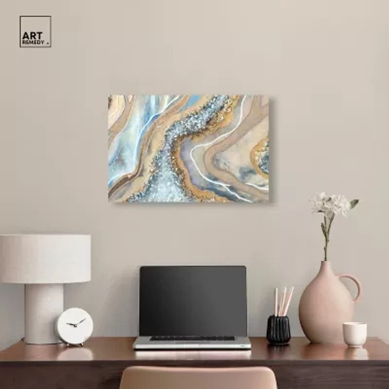 ART REMEDY® Art Remedy "The Luxurious Geode" Giclee Canvas Print