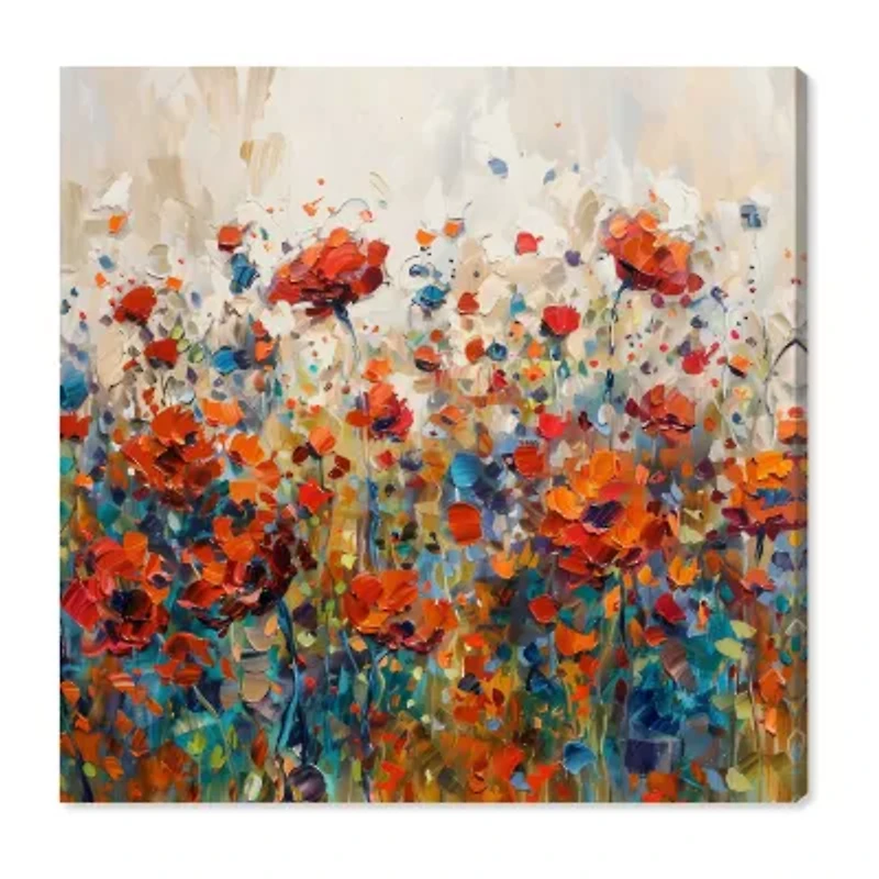 ART REMEDY® "Beautiful Garden Bloom" Giclee Floral And Botanical Canvas Art