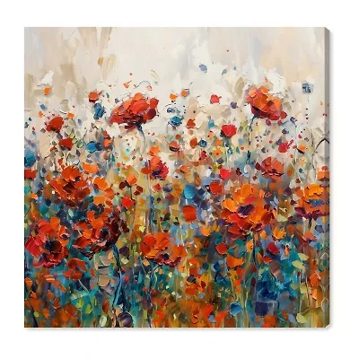 ART REMEDY® "Beautiful Garden Bloom" Giclee Floral And Botanical Canvas Art