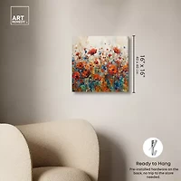 ART REMEDY® "Beautiful Garden Bloom" Giclee Floral And Botanical Canvas Art