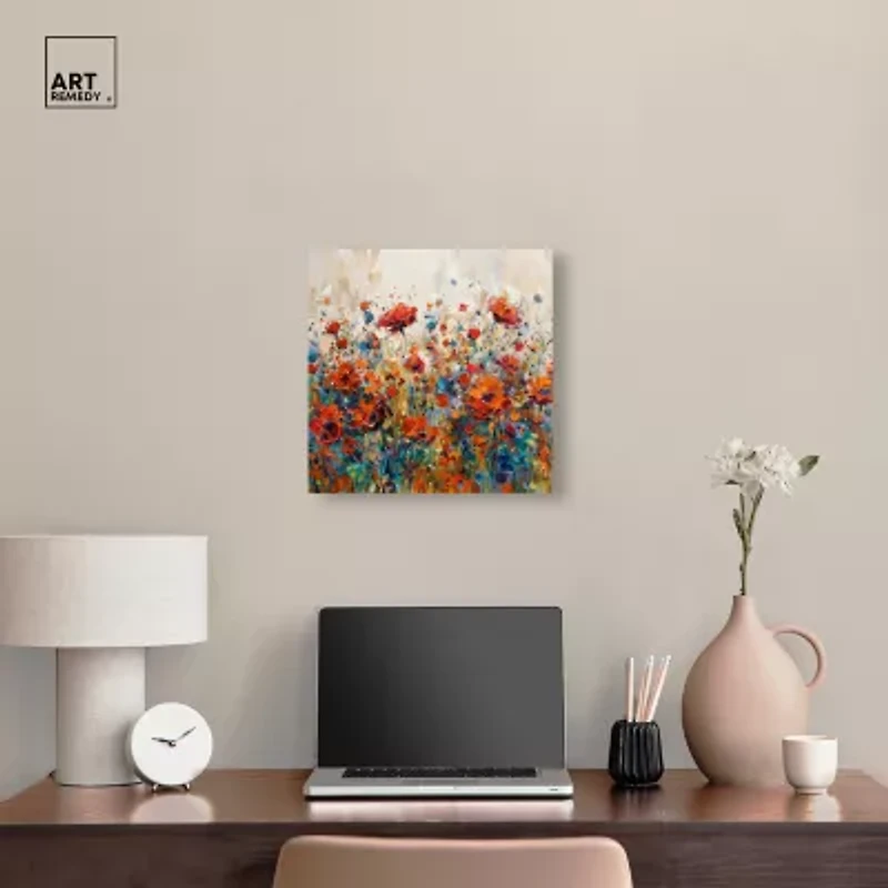 ART REMEDY® "Beautiful Garden Bloom" Giclee Floral And Botanical Canvas Art
