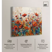 ART REMEDY® "Beautiful Garden Bloom" Giclee Floral And Botanical Canvas Art