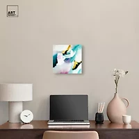 ART REMEDY® "Still Violas Ii" Giclee Abstract Canvas Art
