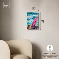 ART REMEDY® "Just A Little Break Wave" Giclee Canvas Print, Sports And Teams Canvas Art