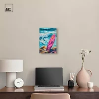 ART REMEDY® "Just A Little Break Wave" Giclee Canvas Print, Sports And Teams Canvas Art