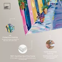 ART REMEDY® Art Remedy "The Colorful Streets" Giclee Canvas Print, Cities And Skylines Canvas Art