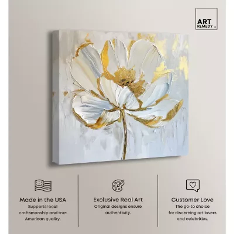 ART REMEDY® "Magnolia Ii" Giclee Floral And Botanical Canvas Art