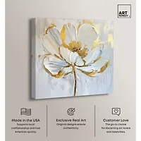 ART REMEDY® "Magnolia Ii" Giclee Floral And Botanical Canvas Art