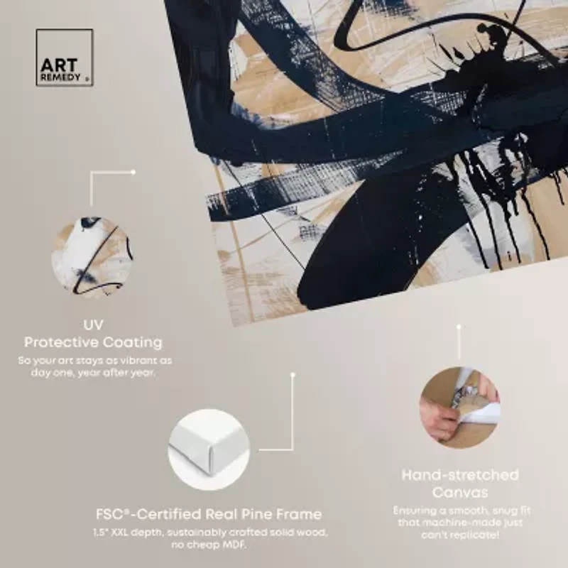 ART REMEDY® "Flowing" Giclee Abstract Canvas Art