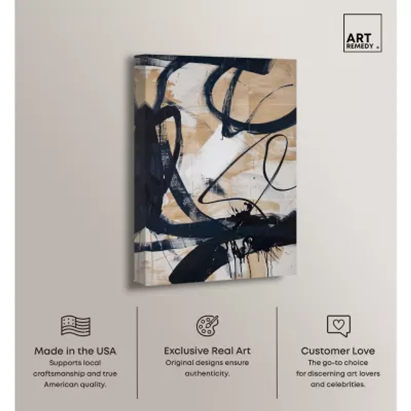 ART REMEDY® "Flowing" Giclee Abstract Canvas Art