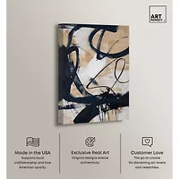 ART REMEDY® "Flowing" Giclee Abstract Canvas Art