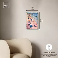 ART REMEDY® Art Remedy "Beach Side Joys" Giclee Canvas Print, Nautical And Coastal Canvas Art