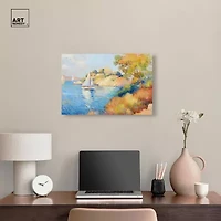 ART REMEDY® "Sail Off In The Morning" Giclee Transportation Canvas Art