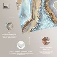 ART REMEDY® "The Luxurious Geode" Giclee Abstract Canvas Art