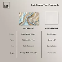 ART REMEDY® "The Luxurious Geode" Giclee Abstract Canvas Art