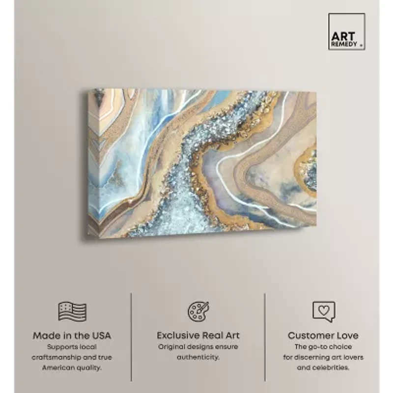 ART REMEDY® "The Luxurious Geode" Giclee Abstract Canvas Art