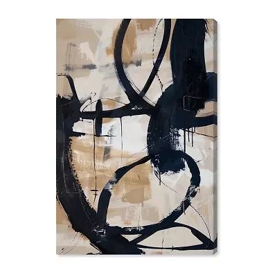 ART REMEDY® Art Remedy "Flowing Ii" Giclee Canvas Print, Abstract Canvas Art