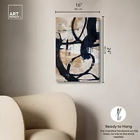 ART REMEDY® Art Remedy "Flowing Ii" Giclee Canvas Print, Abstract Canvas Art