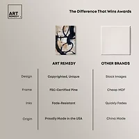 ART REMEDY® Art Remedy "Flowing Ii" Giclee Canvas Print, Abstract Canvas Art