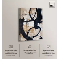 ART REMEDY® Art Remedy "Flowing Ii" Giclee Canvas Print, Abstract Canvas Art