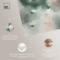 ART REMEDY® Art Remedy "Smoky And Blush Shadows" Giclee Canvas Print, Abstract Canvas Art